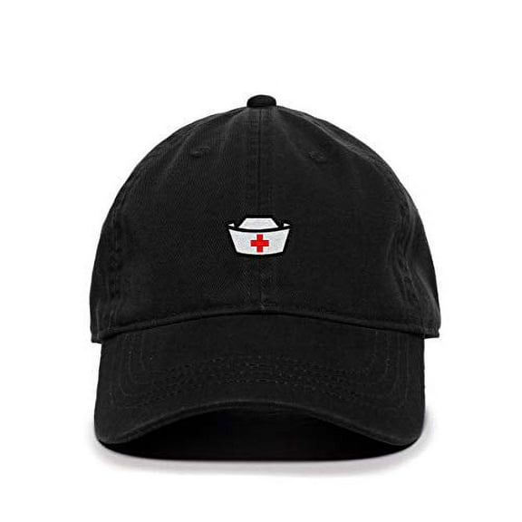 Tech Design Nurse Sign Baseball Cap Embroidered Cotton Adjustable Dad Hat Black