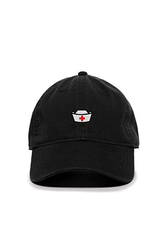 Nurse Sign Baseball Cap Embroidered Cotton Adjustable Dad Hat Black