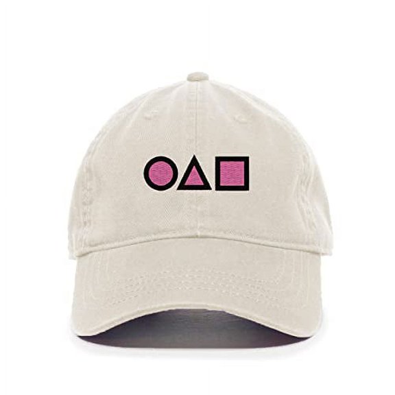Tech Design OJM Korean Letters Baseball Cap Embroidered Cotton Adjustable Dad Hat