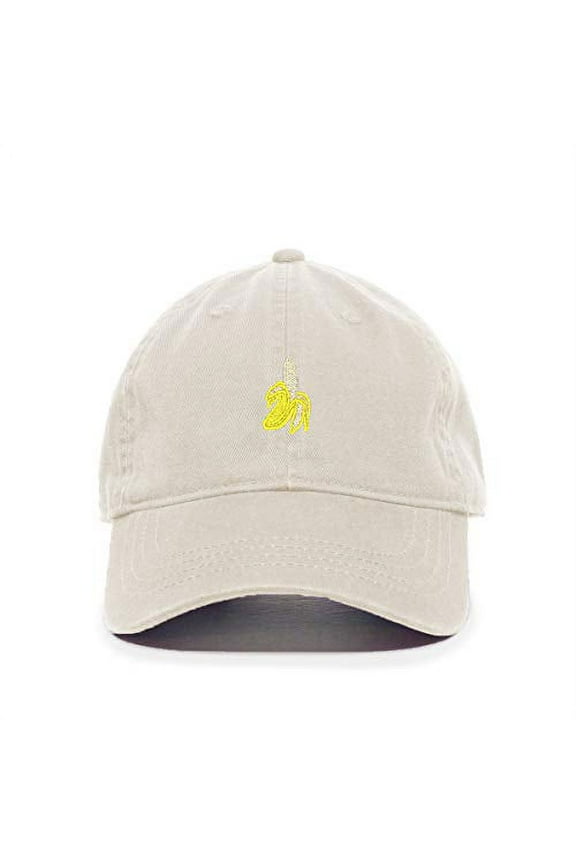 Peeled Banana Baseball Cap Embroidered Cotton Adjustable Dad Hat