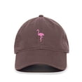 thumbnail image 1 of Tech Design Pink Flamingo Baseball Cap Embroidered Cotton Adjustable Dad Hat, 1 of 1
