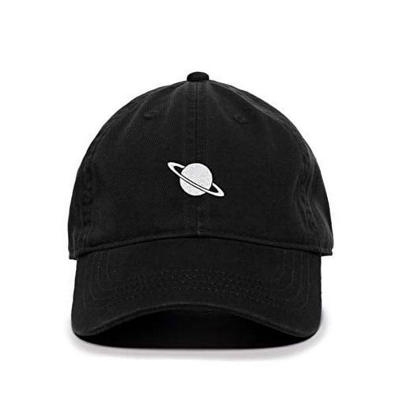 Tech Design Planet Baseball Cap Embroidered Cotton Adjustable Dad Hat Black