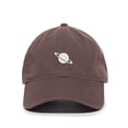 thumbnail image 1 of Tech Design Planet Baseball Cap Embroidered Cotton Adjustable Dad Hat Brown, 1 of 1