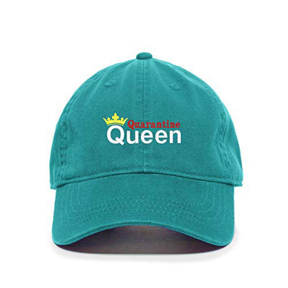 Tech Design 'Queen Of Quarantine' Embroidered Baseball Cap - Adjustable Purple Cotton Dad Hat