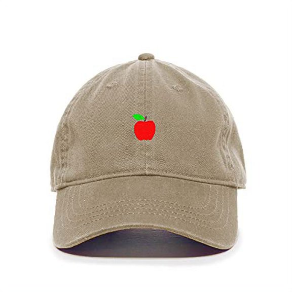 Tech Design Red Apple Baseball Cap Embroidered Cotton Adjustable Dad Hat