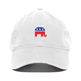 thumbnail image 1 of Tech Design Republican Elephant Baseball Cap Embroidered Cotton Adjustable Dad Hat White, 1 of 1