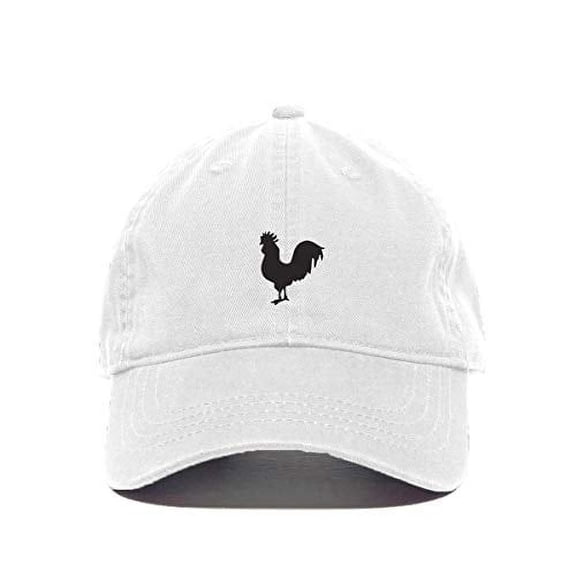 Tech Design Roaster Baseball Cap Embroidered Cotton Adjustable Dad Hat White