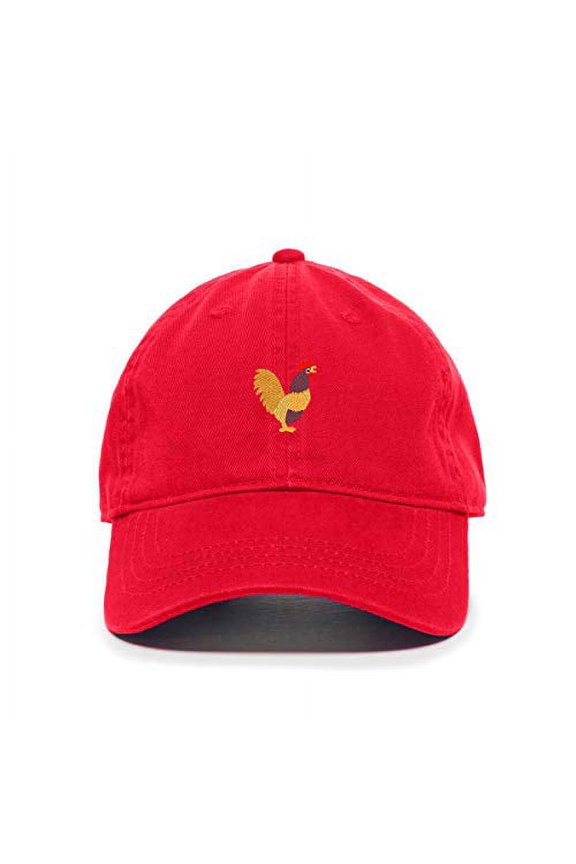 Rooster Baseball Cap Embroidered Cotton Adjustable Dad Hat