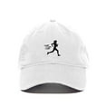 thumbnail image 1 of Tech Design Running Woman Baseball Cap Embroidered Cotton Adjustable Dad Hat White, 1 of 1