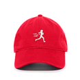 thumbnail image 1 of Tech Design Running Woman Baseball Cap Embroidered Cotton Adjustable Dad Hat, 1 of 1