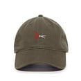 thumbnail image 1 of Tech Design Scissor Baseball Cap Embroidered Cotton Adjustable Dad Hat Olive, 1 of 1