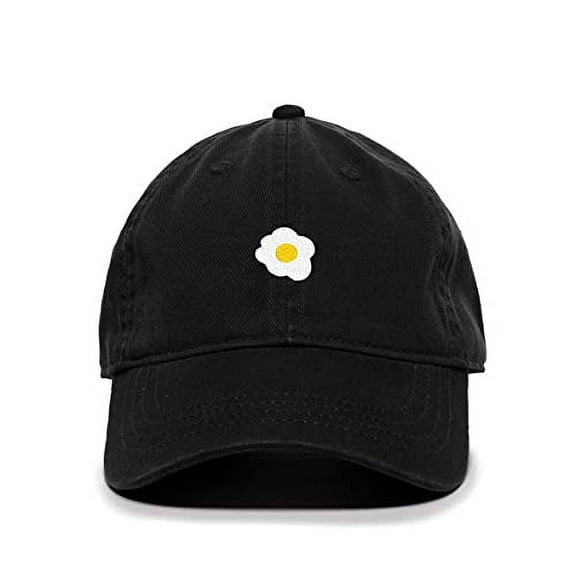 Tech Design Scrambled Egg Baseball Cap Embroidered Cotton Adjustable Dad Hat Black
