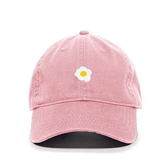 Tech Design Scrambled Egg Baseball Cap Embroidered Cotton Adjustable Dad Hat Light Pink