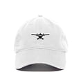 thumbnail image 1 of Tech Design Sea Plane Baseball Cap Embroidered Cotton Adjustable Dad Hat White, 1 of 1