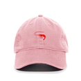 thumbnail image 1 of Tech Design Shrimp Baseball Cap Embroidered Cotton Adjustable Dad Hat Light Pink, 1 of 1
