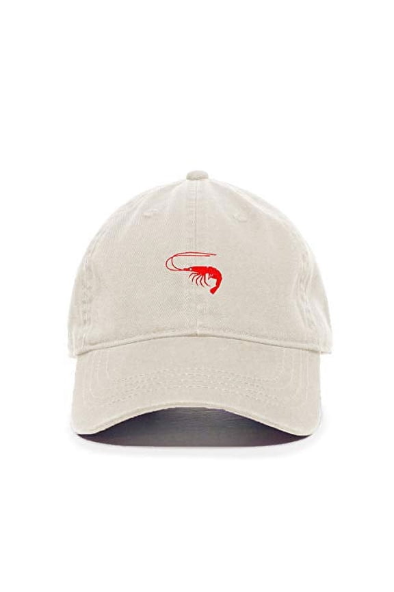 Shrimp Baseball Cap Embroidered Cotton Adjustable Dad Hat