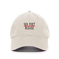 thumbnail image 1 of Tech Design Six 6 Feet Please Baseball Cap Embroidered Cotton Adjustable Dad Hat, 1 of 1