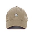 thumbnail image 1 of Tech Design Smiley Starfish Baseball Cap Embroidered Cotton Adjustable Dad Hat Khaki, 1 of 1