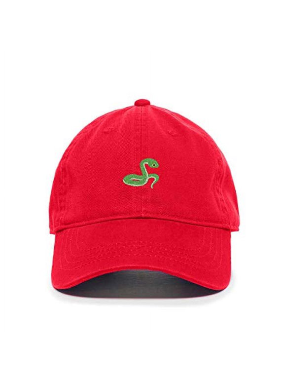 Snake Baseball Cap Embroidered Cotton Adjustable Dad Hat