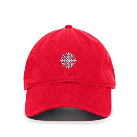 Tech Design Snow Flake Baseball Cap Embroidered Cotton Adjustable Dad Hat