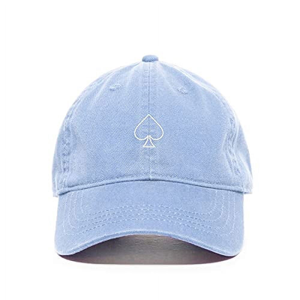 Tech Design Spade Dad Hat - Embroidered Cotton Adjustable Baseball Cap (Charcoal) - View #11
