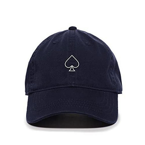 Tech Design Spade Baseball Cap Embroidered Cotton Adjustable Dad Hat Navy