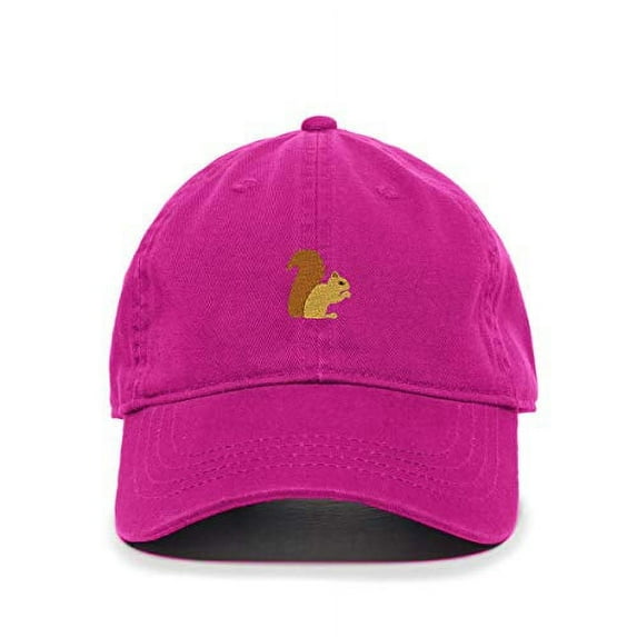 Tech Design Squirrel Baseball Cap Embroidered Cotton Adjustable Dad Hat