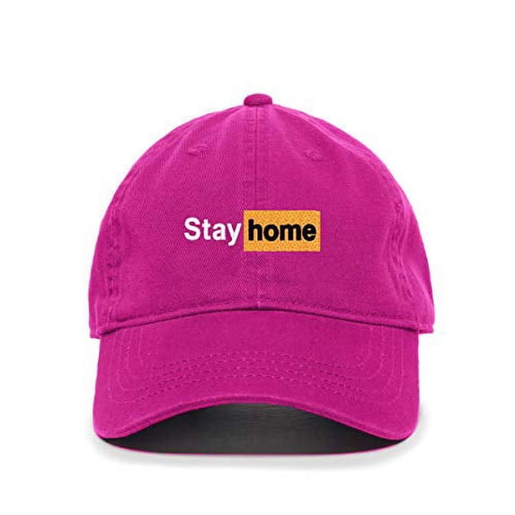 Tech Design Stay Home Baseball Cap Embroidered Cotton Adjustable Dad Hat