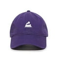 thumbnail image 1 of Tech Design Steam Train Baseball Cap Embroidered Cotton Adjustable Dad Hat Purple, 1 of 1