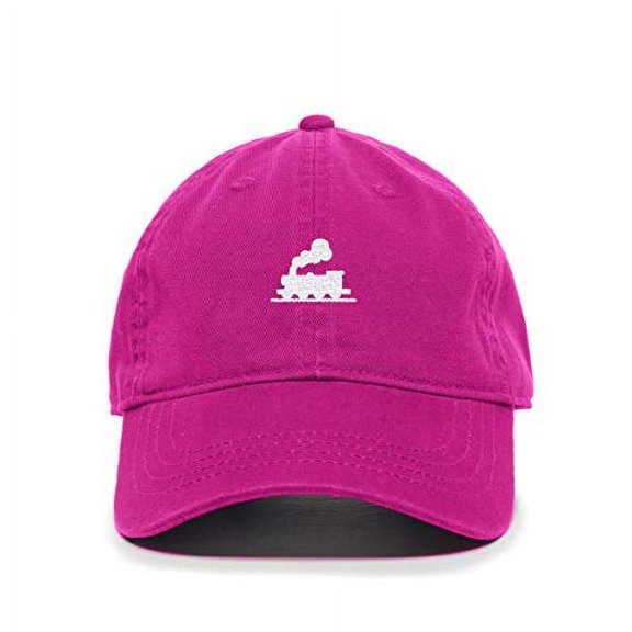 Tech Design Steam Train Baseball Cap Embroidered Cotton Adjustable Dad Hat