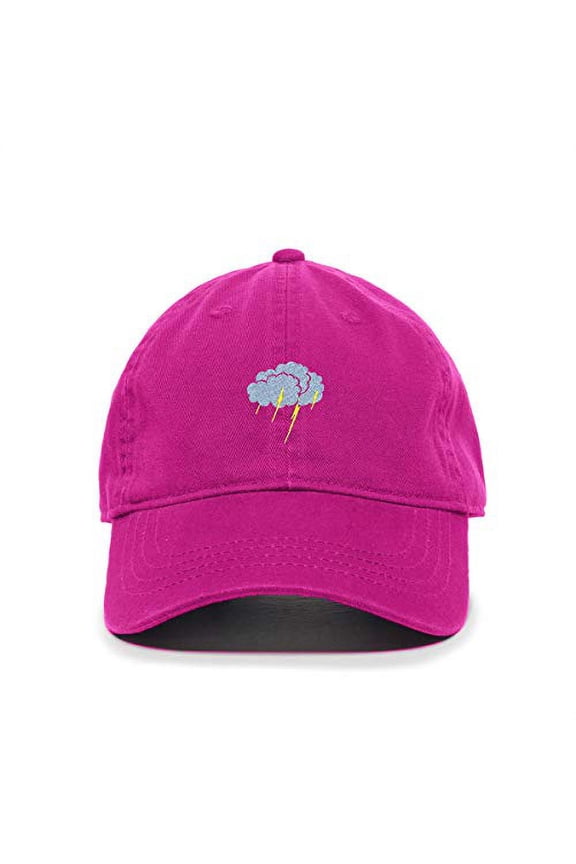 Storm Cloud Baseball Cap Embroidered Cotton Adjustable Dad Hat