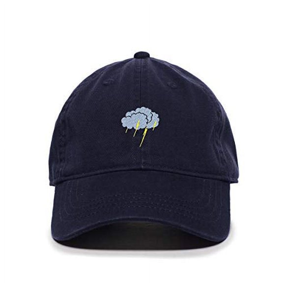 Tech Design Storm Cloud Baseball Cap Embroidered Cotton Adjustable Dad Hat