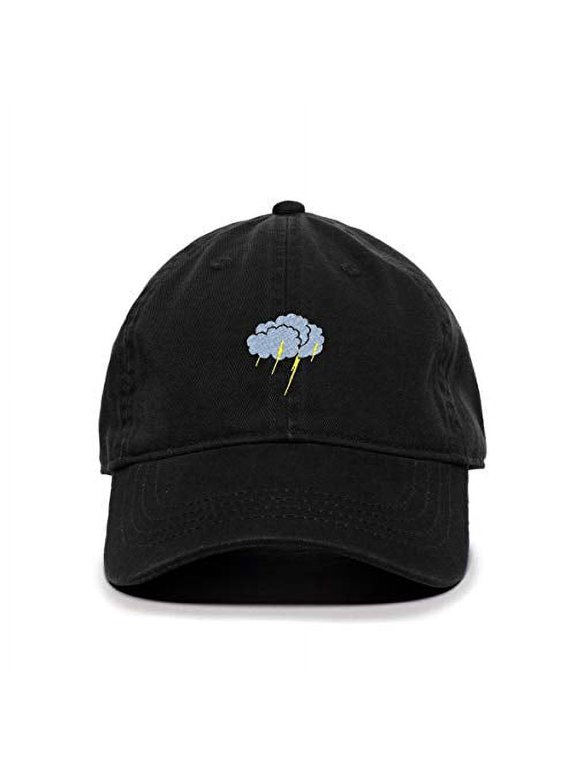Storm Cloud Baseball Cap Embroidered Cotton Adjustable Dad Hat