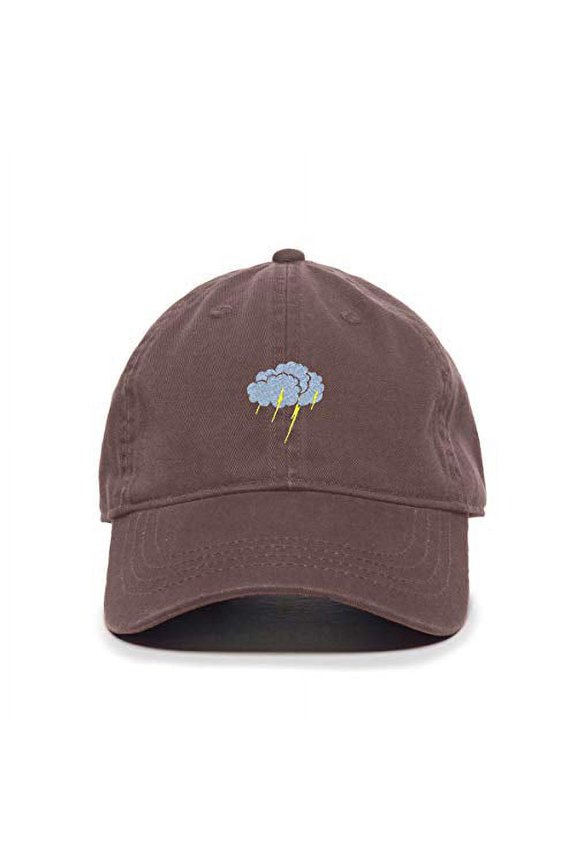 Storm Cloud Baseball Cap Embroidered Cotton Adjustable Dad Hat