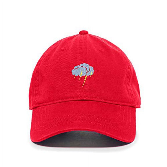 Tech Design Storm Cloud Baseball Cap Embroidered Cotton Adjustable Dad Hat