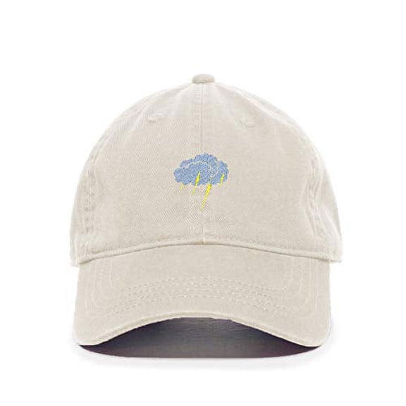 Tech Design Storm Cloud Baseball Cap Embroidered Cotton Adjustable Dad Hat