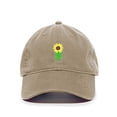 thumbnail image 1 of Tech Design Sunflower Baseball Cap Embroidered Cotton Adjustable Dad Hat Khaki, 1 of 1