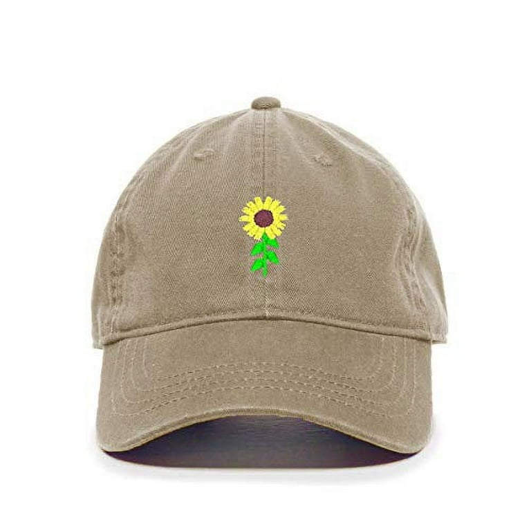 Tech Design Sunflower Baseball Cap Embroidered Cotton Adjustable