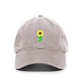 thumbnail image 1 of Tech Design Sunflower Baseball Cap Embroidered Cotton Adjustable Dad Hat Light Grey, 1 of 1