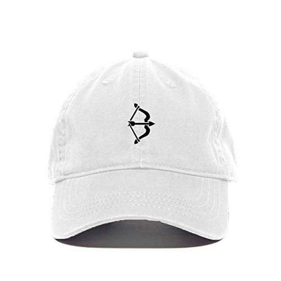 Tech Design The Archer Baseball Cap Embroidered Cotton Adjustable Dad Hat White