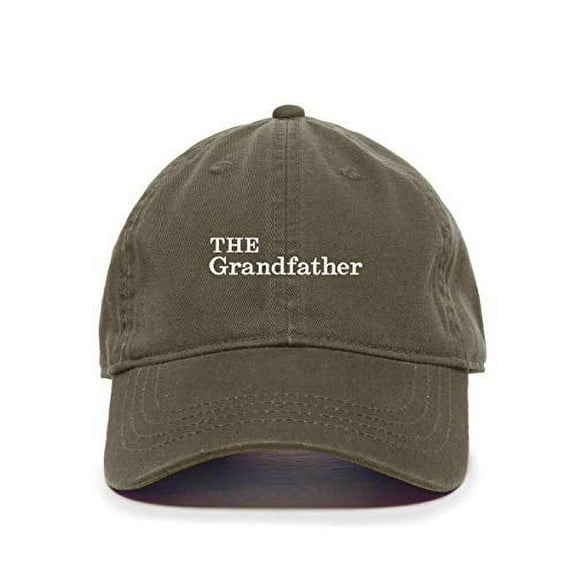 Tech Design The Grandfather Baseball Cap Embroidered Cotton Adjustable Dad Hat Olive