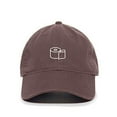 thumbnail image 1 of Tech Design Toilet Paper Baseball Cap Embroidered Cotton Adjustable Dad Hat Brown, 1 of 1