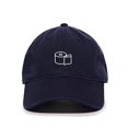 thumbnail image 1 of Tech Design Toilet Paper Baseball Cap Embroidered Cotton Adjustable Dad Hat Navy, 1 of 1