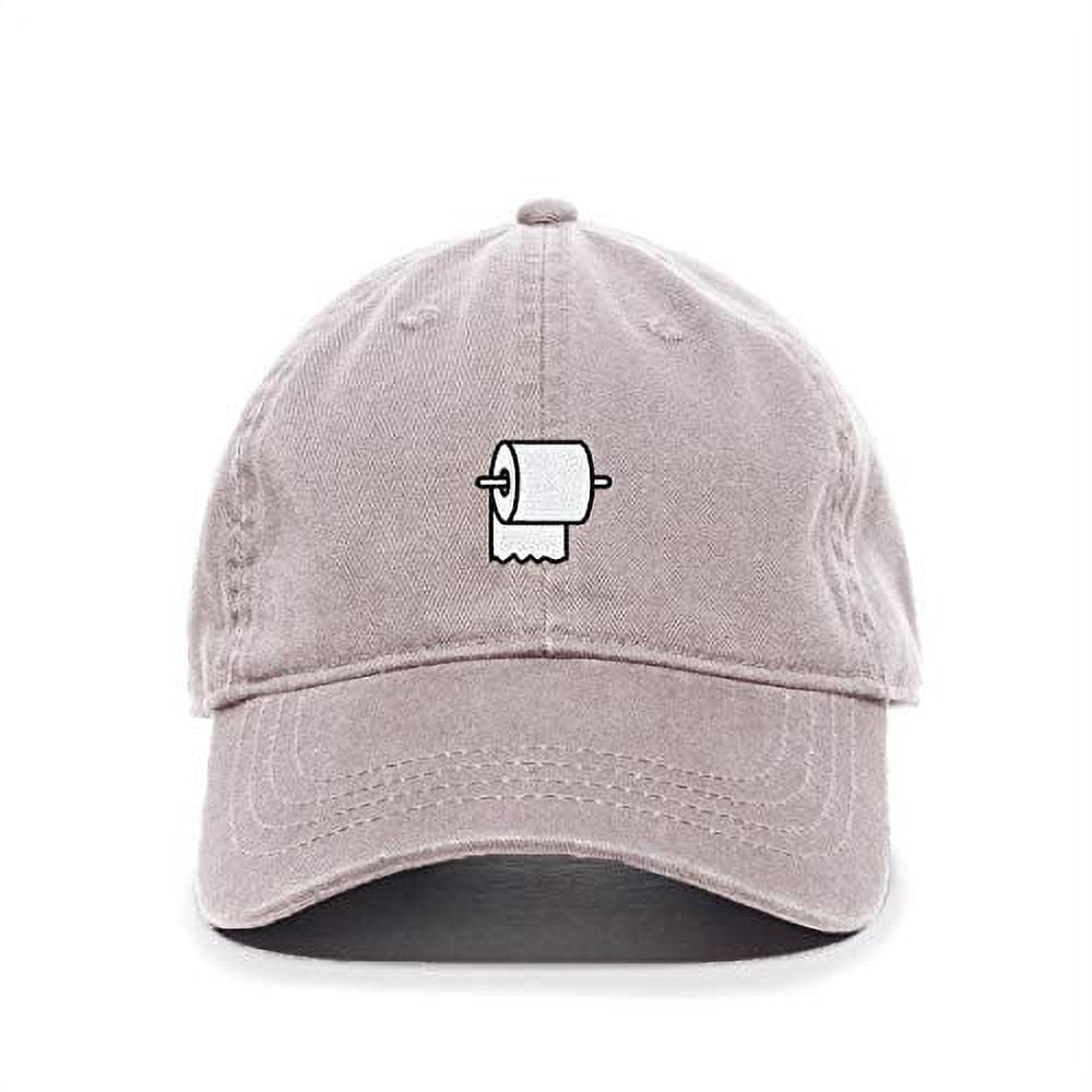 Tech Design Toilet Paper Embroidered Dad Hat – Adjustable Cotton Baseball Cap, Black | Funny Embroidery Gift - View #11
