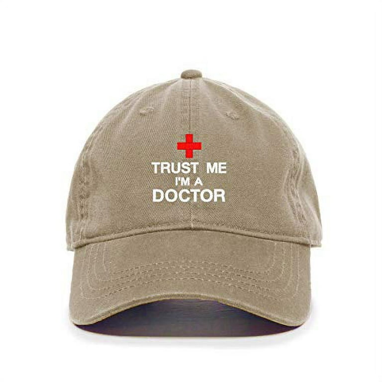 Tech Design Trust Me I'm A Doctor Baseball Cap Embroidered Cotton