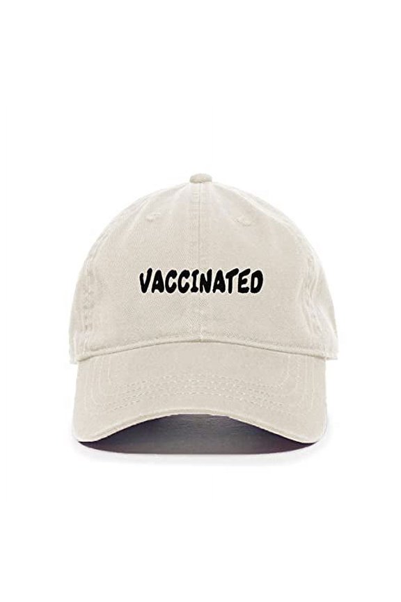Vaccinated Baseball Cap Embroidered Cotton Adjustable Dad Hat