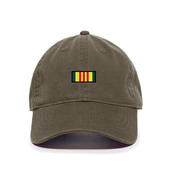 Tech Design Vietnam Veteran Baseball Cap Embroidered Cotton Adjustable Dad Hat Olive