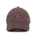 thumbnail image 1 of Tech Design Violin Baseball Cap Embroidered Cotton Adjustable Dad Hat Brown, 1 of 1