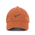thumbnail image 1 of Tech Design Violin Baseball Cap Embroidered Cotton Adjustable Dad Hat Orange, 1 of 1
