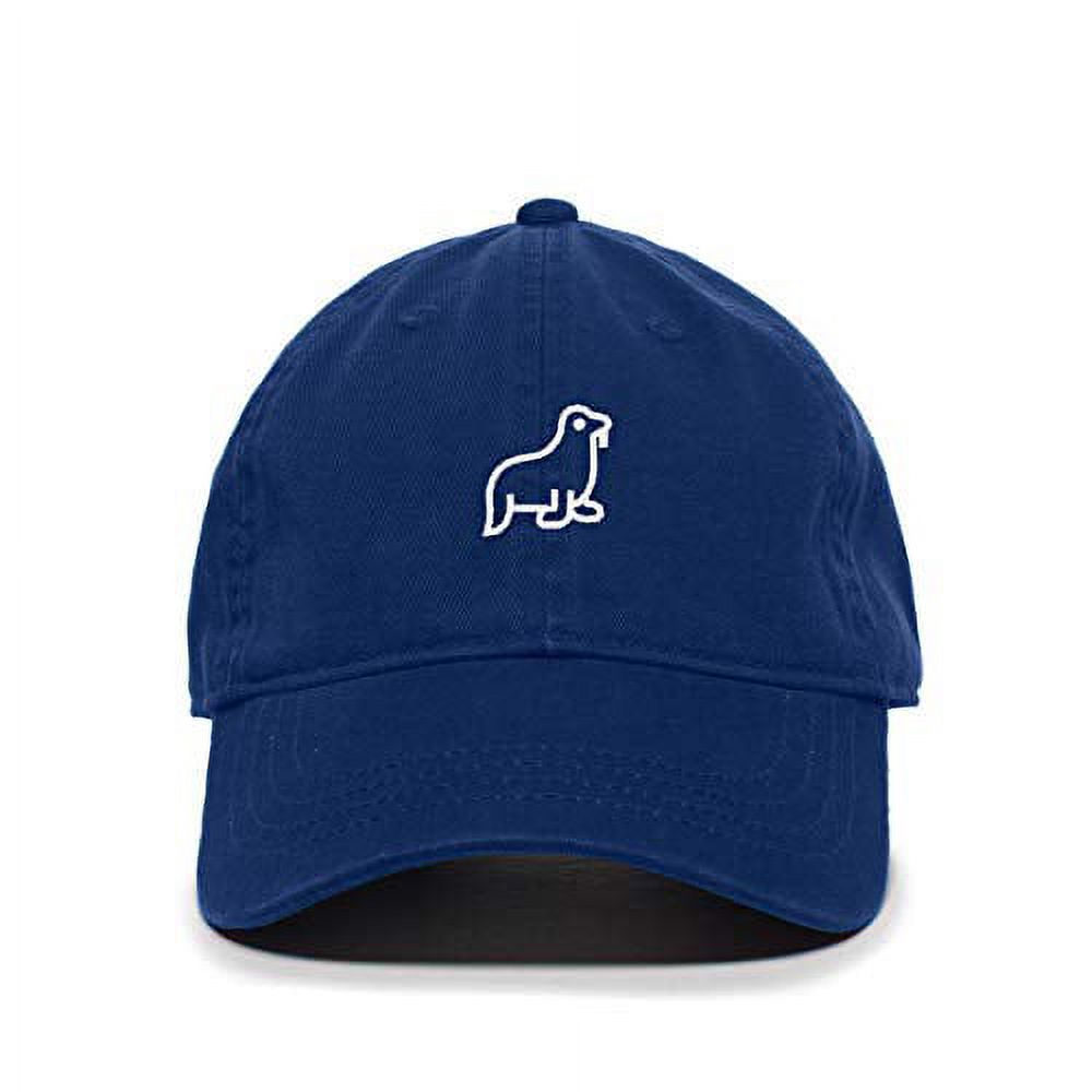 Elephant Embroidered Baseball Cap - Adjustable Cotton Dad Hat, Charcoal Gray